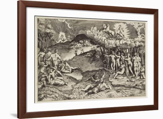 The Triumph of Love, 1545-Giulio Bonasone-Framed Giclee Print