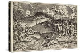 The Triumph of Love, 1545-Giulio Bonasone-Stretched Canvas