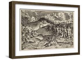 The Triumph of Love, 1545-Giulio Bonasone-Framed Giclee Print