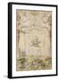 The Triumph of Love (Ink and W/C on Paper)-Claude Gillot-Framed Giclee Print