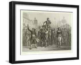 The Triumph of Marat-Denis Auguste Marie Raffet-Framed Giclee Print