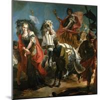The Triumph of Marcus Aurelius-Giandomenico Tiepolo-Mounted Giclee Print