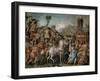 The Triumph of Marcus Furius Camillus, from the Sala Dell'Udienza, 1545 (Pre-Restoration)-Francesco Salviati-Framed Giclee Print