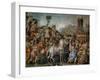 The Triumph of Marcus Furius Camillus, from the Sala Dell'Udienza, 1545 (Pre-Restoration)-Francesco Salviati-Framed Giclee Print