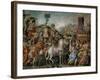 The Triumph of Marcus Furius Camillus, from the Sala Dell'Udienza, 1545 (Pre-Restoration)-Francesco Salviati-Framed Giclee Print