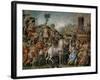 The Triumph of Marcus Furius Camillus, from the Sala Dell'Udienza, 1545 (Pre-Restoration)-Francesco Salviati-Framed Giclee Print