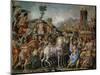 The Triumph of Marcus Furius Camillus, from the Sala Dell'Udienza, 1545 (Pre-Restoration)-Francesco Salviati-Mounted Giclee Print