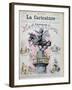 The Triumph of Naturalism," Caricature of Emile Zola (1840-1902) Illustration from "La Caricature"-Albert Robida-Framed Giclee Print