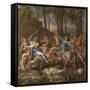 The Triumph of Pan, 1636-Nicolas Poussin-Framed Stretched Canvas