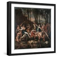 The Triumph of Pan, 17th century-Nicolas Poussin-Framed Premium Giclee Print