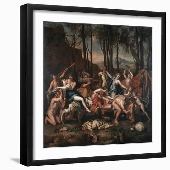 The Triumph of Pan, 17th century-Nicolas Poussin-Framed Premium Giclee Print
