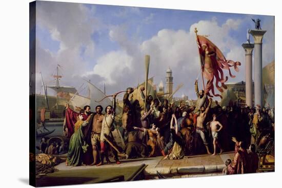 The Triumph of Pisani, 1847-Alexandre-Jean-Baptiste Hesse-Stretched Canvas