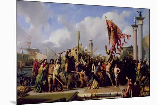 The Triumph of Pisani, 1847-Alexandre-Jean-Baptiste Hesse-Mounted Giclee Print