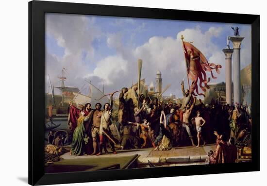 The Triumph of Pisani, 1847-Alexandre-Jean-Baptiste Hesse-Framed Giclee Print