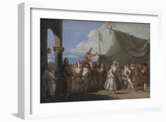 The Triumph of Pulcinella, 1753-54-Giovanni Battista Tiepolo-Framed Giclee Print