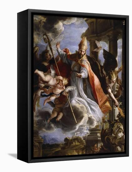 The Triumph of Saint Augustine, 1664-Claudio Coello-Framed Stretched Canvas