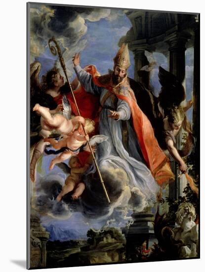 The Triumph of St. Augustine 1664-Claudio Coello-Mounted Giclee Print