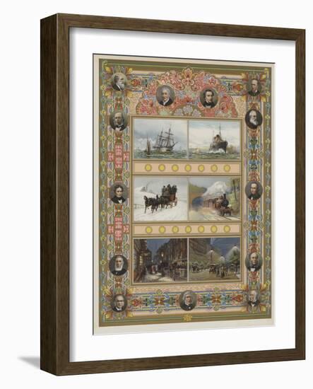 The Triumph of Steam and Electricity-William Lionel Wyllie-Framed Giclee Print