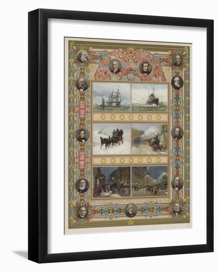 The Triumph of Steam and Electricity-William Lionel Wyllie-Framed Giclee Print