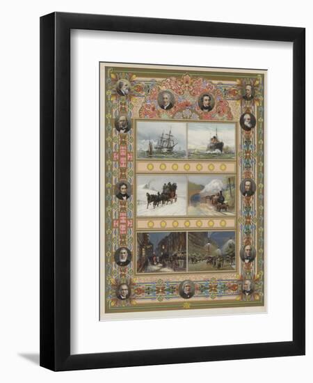 The Triumph of Steam and Electricity-William Lionel Wyllie-Framed Giclee Print