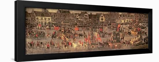 The Triumph of the Archduchess Isabella (1556-1633) in the Brussels Ommeganck of 31st May 1615-Denys van Alsloot-Framed Giclee Print