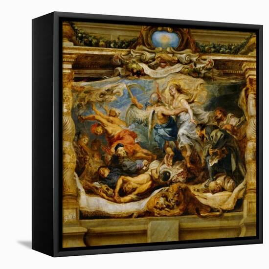 The Triumph of the Catholic Truth-Peter Paul Rubens-Framed Stretched Canvas