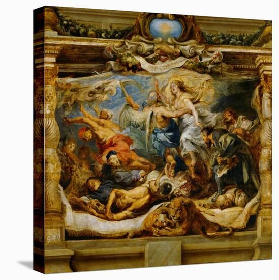 The Triumph of the Catholic Truth-Peter Paul Rubens-Stretched Canvas