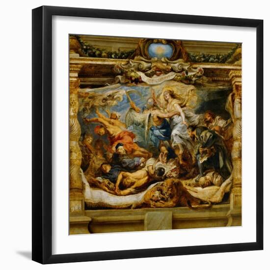 The Triumph of the Catholic Truth-Peter Paul Rubens-Framed Giclee Print