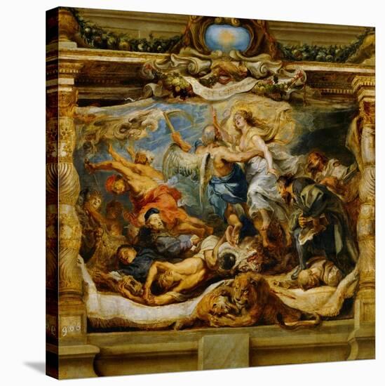 The Triumph of the Catholic Truth-Peter Paul Rubens-Stretched Canvas