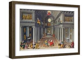 The Triumph of the Church or an Allegory of Christianity-Hans Or Jan Vredeman De Vries-Framed Giclee Print