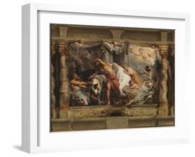 The Triumph of the Eucharist over Idolatry, 1625-1626-Peter Paul Rubens-Framed Giclee Print