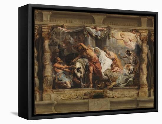 The Triumph of the Eucharist over Idolatry, 1625-1626-Peter Paul Rubens-Framed Stretched Canvas