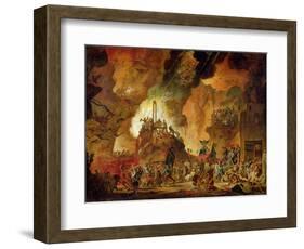 The Triumph of the Guillotine in Hell-Nicolas Antoine Taunay-Framed Giclee Print