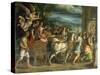 The Triumph of Titus and Vespasian, C. 1537-Giulio Romano-Stretched Canvas