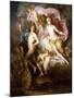 The Triumph of Venus and Cupid with Cupid's Chariot-Johann Georg Platzer-Mounted Giclee Print