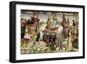 The Triumph of Venus: April from the Room of the Months, c.1467-70-Francesco del Cossa-Framed Giclee Print