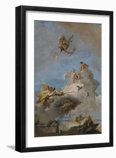 The Triumph of Venus, Between 1762 and 1765-Giandomenico Tiepolo-Framed Giclee Print