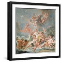The Triumph of Venus, C.1745 (Oil on Canvas)-Francois Boucher-Framed Giclee Print