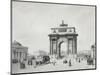 The Triumphal Arch at the Tver Gates in Moscow, 1840s-null-Mounted Giclee Print