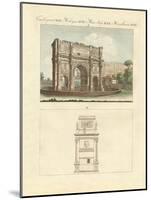 The Triumphal Arch of Emperor Constantin in Rome-null-Mounted Giclee Print