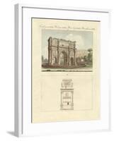 The Triumphal Arch of Emperor Constantin in Rome-null-Framed Giclee Print