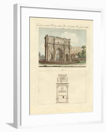 The Triumphal Arch of Emperor Constantin in Rome-null-Framed Giclee Print