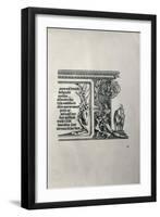 The Triumphal Arch of Emperor Maximilian I of Germany (1459-1519): Detail of a Deer-Skin-Albrecht Dürer-Framed Giclee Print