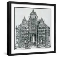 The Triumphal Arch of Emperor Maximilian I of Germany, Dated 1515, Pub. 1517/18-Albrecht Dürer-Framed Giclee Print