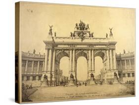 The Triumphal Arch of the Palais du Cinquantenaire, Brussels, 1906-Charles Louis Girault-Stretched Canvas