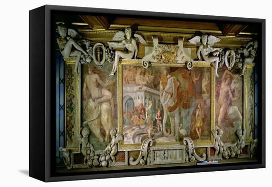 The Triumphal Elephant, an Allegorical Tribute to Francis I-Rosso Fiorentino (Battista di Jacopo)-Framed Stretched Canvas