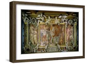 The Triumphal Elephant, an Allegorical Tribute to Francis I-Rosso Fiorentino (Battista di Jacopo)-Framed Giclee Print