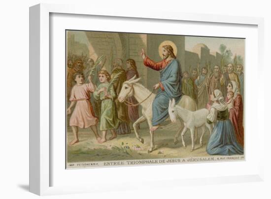 The Triumphal Entry of Jesus into Jerusalem-null-Framed Giclee Print