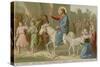 The Triumphal Entry of Jesus into Jerusalem-null-Stretched Canvas