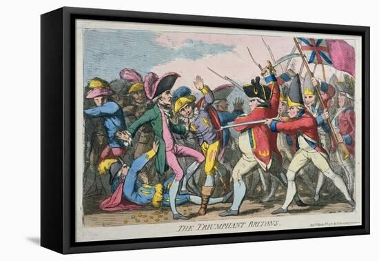 The Triumphant Britons, Published by Hannah Humphrey in 1780-James Gillray-Framed Stretched Canvas